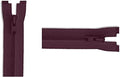 YKK #3 Molded Vislon Burgundy Lightweight Jacket Separating Zipper