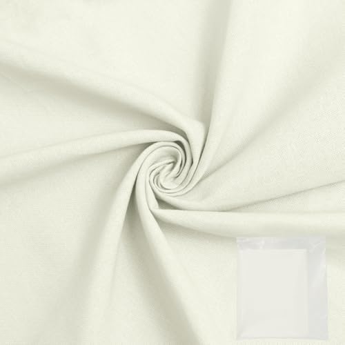 58" Wide Soft Cotton Blend Fabric by the Yard, 140gsm Lightweight &