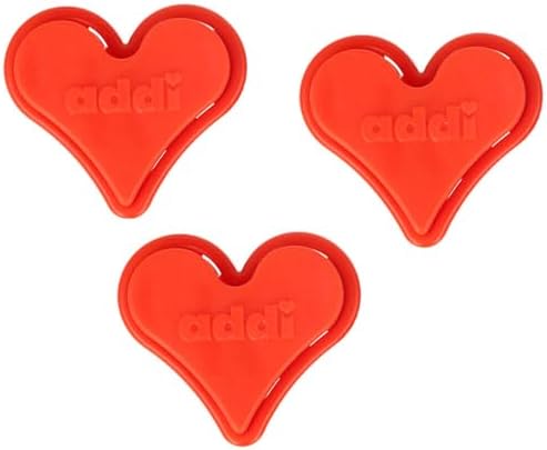 addi addiToGo Knitting Needle Stoppers Small Pack of 10, Red