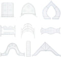 SHINEOFI 9-Piece Quilting Ruler Set Patchwork Rulers for Sewing Free