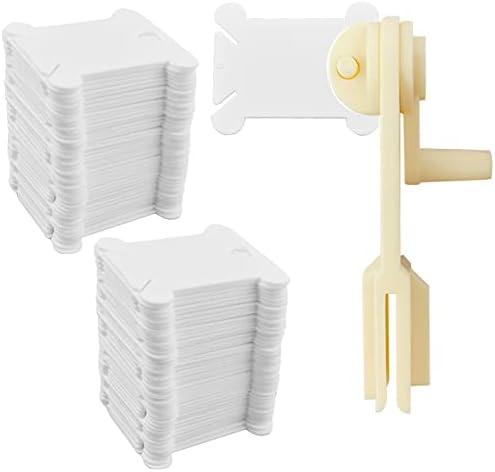 yuntop Floss Bobbins with Winder – 120 Pack