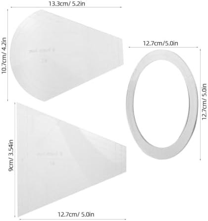 TEHAUX 10pcs Quilting Rulers and Templates, Acrylic Quilt Templates