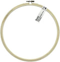 Essentials By Leisure Arts Wood Embroidery Hoop 9" Bamboo - Wooden