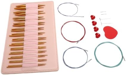 Yosoo Health Gear Interchangeable Knitting Needle Set, 13 Pairs