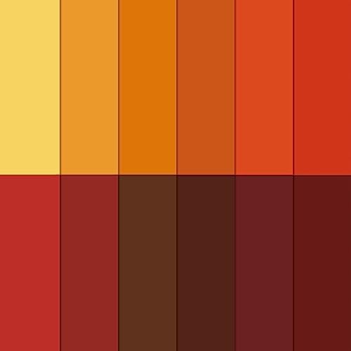 Whaline 12 Pcs Fall Cotton Fat Quarter Bundle, 18 x 22 Inch
