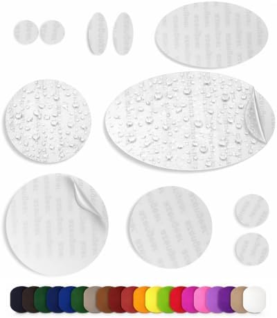Stick-On Repair Patches for Down Jackets, Tents, 11 Pcs, Transparent