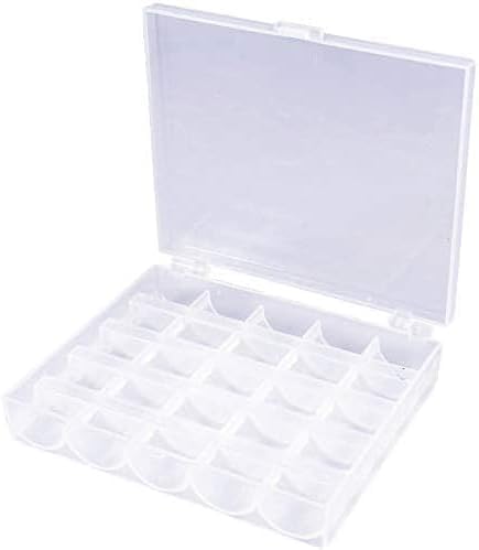 Bobbins Storage Case, 25 Slots, 2 Pack