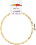 Cousin DIY 6 inch Craft Wood Embroidery Hoop, Brown