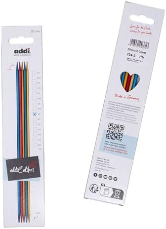 Colibri Double-Pointed Knitting Needles – 20cm (8”) Aluminum DPN Set