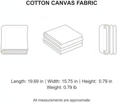 12.7 oz Heavyweight Cotton Canvas Fabric, 72" Wide x 1 Yard Plain