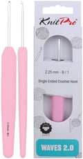 KnitPro Waves 2.0 Single-Ended Crochet Hooks | US Size B (2.25mm)