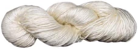 KnitSilk Premium Anamika Combed Lace Weight Silk Yarn, Undyed