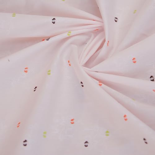 Jacquard Polka Dot Design Premium Cotton Fabric by The Yard, Japan