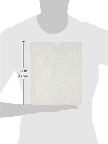Quilting Creations Small Floral Background Quilt Stencil