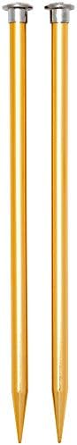 Boye 3216327015M Aluminum Straight Knitting Needles Set, US Size 15