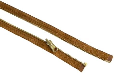 #5 Brass Metal YKK Medium Weight Inside/Outside Reversible Slide