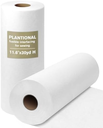 PLANTIONAL 11.6"x30yd Heavy Weight Iron on Non-Woven Fusible