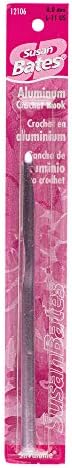 Susan Bates Silvalume Aluminum Crochet Hook for Yarn, Size L 8 mm