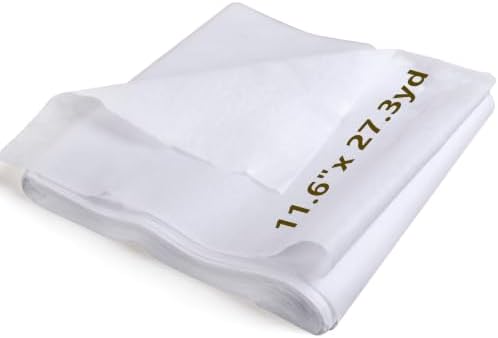 Fusible Interfacing Fabric for Sewing, 11.6"x27.3yd Medium Weight