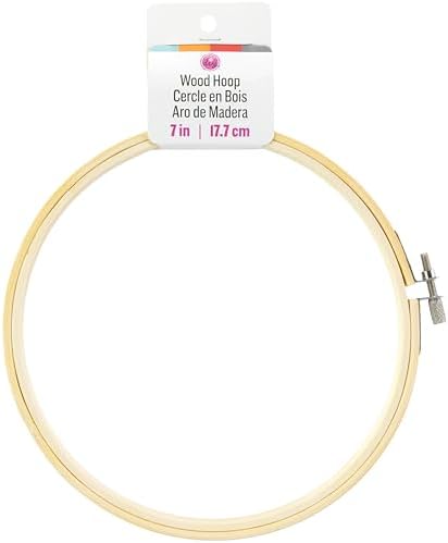 Cousin DIY 7 inch Craft Wood Embroidery Hoop