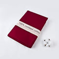 5 Yard Burgundy Cotton Fabric, Natural Cotton Poplin Fabric by The