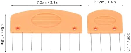 Arythia 20 Pcs Knit Blocking Pins, Stainless Steel Knitting Comb Set