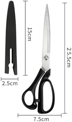 10 Inch Stainless Steel Tailor Shears - Professional Fabric and