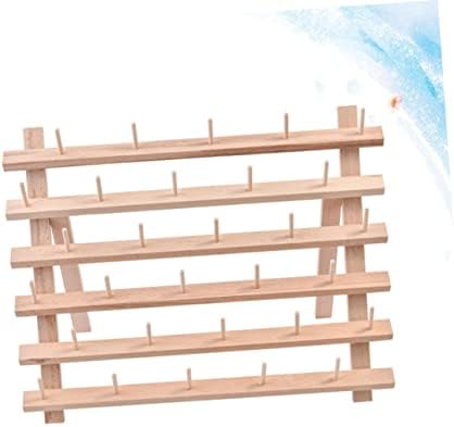 30 Spool Beech Foldable Thread Rack Organizer for Sewing