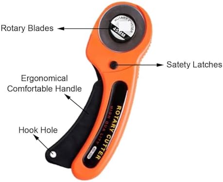 Rotary Cutting Machine, 45mm Rotary Cutter Set Leather Craft Cutting