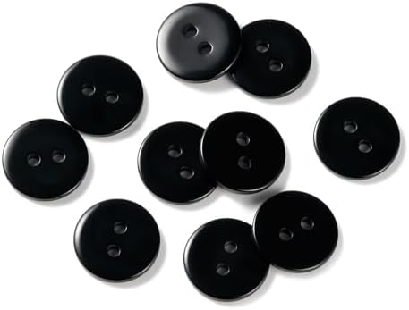 10pcs 15mm Resin Sewing Button,2 Holes Round Craft Decorative Buttons