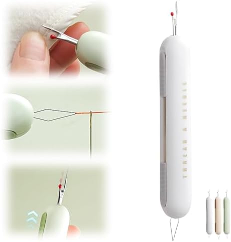 2024 Upgrade 2 in 1 Needle Threader Seam Ripper, Needle Threaders Seam