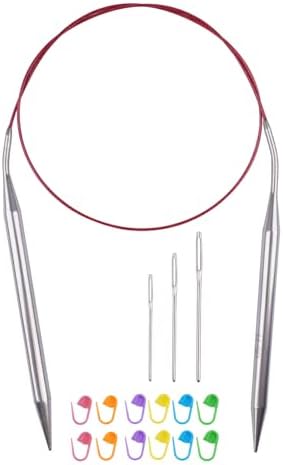 Circular Knitting Needles 32inches/80cm,Size US 11(8mm) Stainless