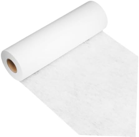 White Iron-on Fusible Interfacing Roll for Sewing and Quilting