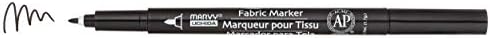 Uchida 522-C-1 Marvy Fine Point Fabric Marker, Black