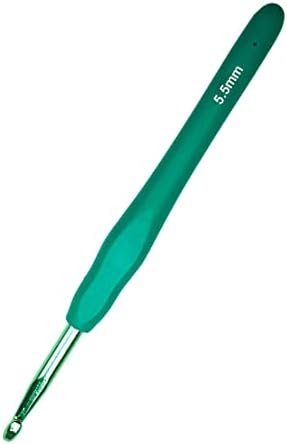 Hobekoee Size I/5.5mm Crochet Hook Ergonomic Handle for Arthritic