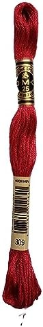 DMC 6-Strand Embroidery Cotton Bundle - Rose Color Family -5 Skeins of