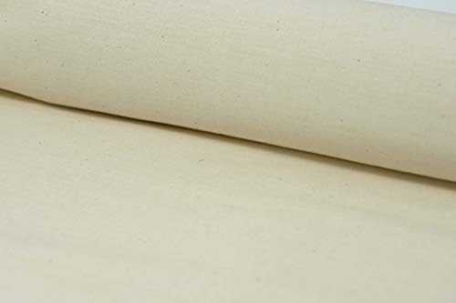 100% Cotton 108'' Wide Muslin Sold by Yard, Unbleached, Off-White