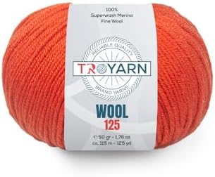 Troyarn Wool 125 (2- Skeins Pack) 100% Superwash Merino Fine Wool