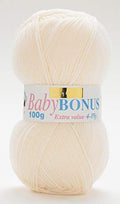 Sirdar (Hayfield) Baby Bonus 4 Ply Knitting Yarn Baby Cream 855 - per