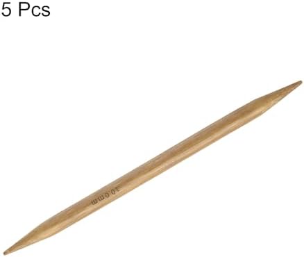HARFINGTON 5Pcs Bamboo Knitting Needles Double Pointed Size US