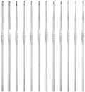 uxcell 48Pcs Stainless Steel Crochet Hook Set, 0.6mm-1.9mm