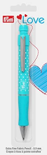 Prym Love, 0.9 mm, Turquoise Extra Fine Fabric Mechanical Pencil,60121