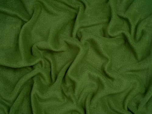 Minerva Crafts Anti Pill Polar Fleece Fabric Forest Green - per Yard