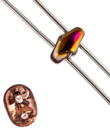 Matubo Czech Superduo 2-Hole, 22g, 2.5x5mm, Sliperit Crystal