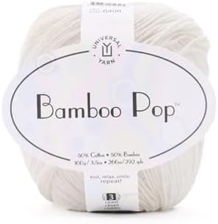 Universal Yarn, Bamboo Pop Yarn – 50% Cotton / 50% Bamboo Viscose, 3