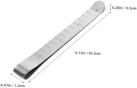 40 Pcs Metal Sewing Clips, 3 Inch Hemming Measurement Ruler for