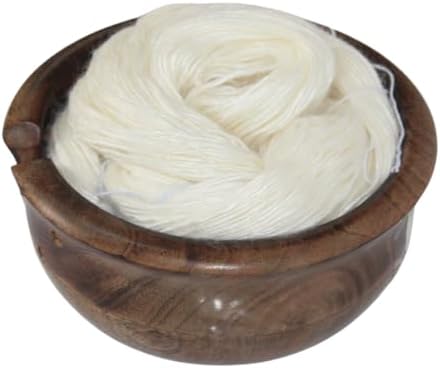 KnitSilk Premium Anamika Combed Lace Weight Silk Yarn, Undyed