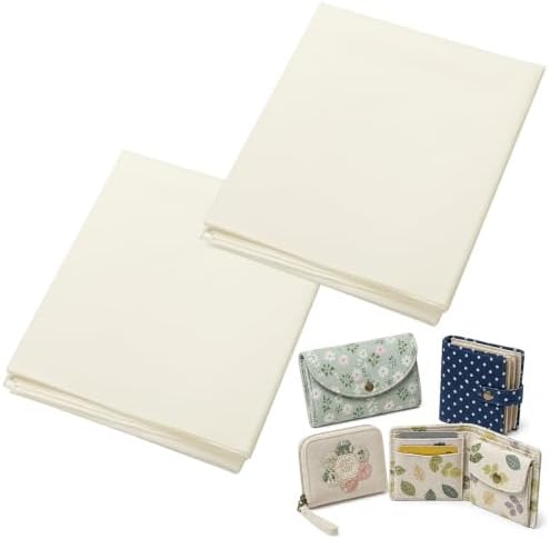 2 Pcs 30" x 1 Yard Light Fusible Interfacing for Sewing Beige
