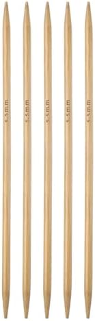 HARFINGTON 5Pcs Bamboo Knitting Needles Double Pointed Size US