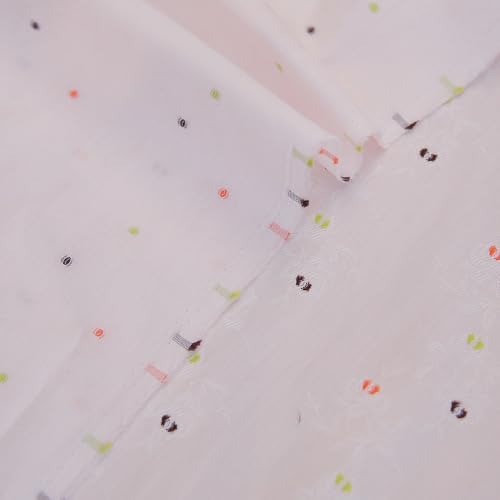 Jacquard Polka Dot Design Premium Cotton Fabric by The Yard, Japan